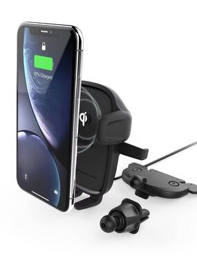 Universal Wireless Qi Car Charger Mount - Black